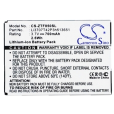 Kompatibel batteriudskiftning til ZTE LI3707T42P3H513651