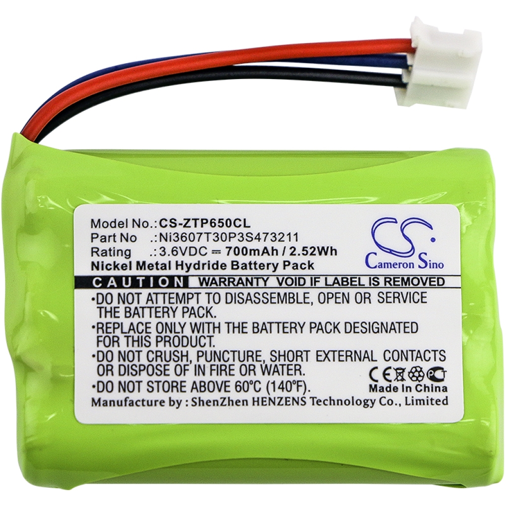 Compatible battery replacement for ZTE NI3607T30P3S473211