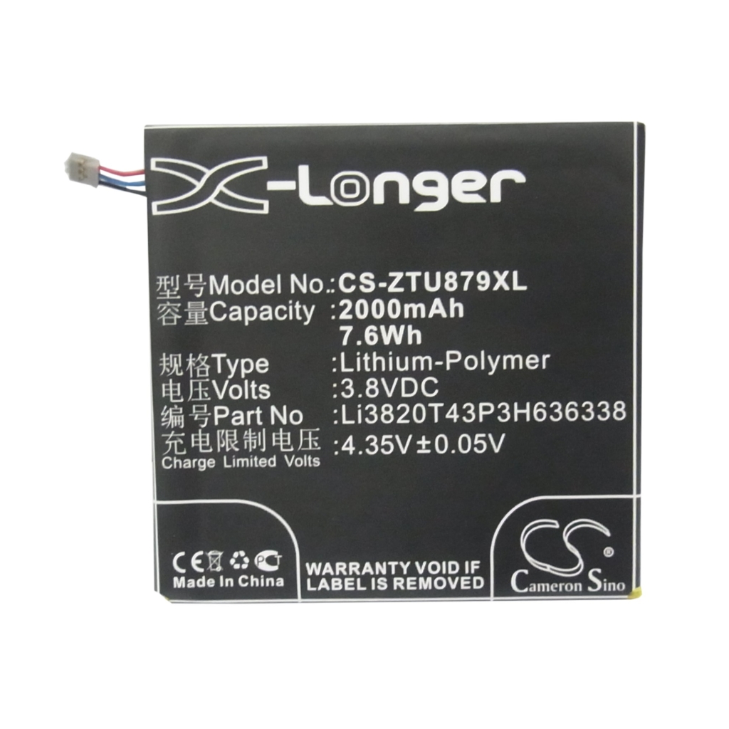 Mobiltelefonbatteri ZTE CS-ZTU879XL
