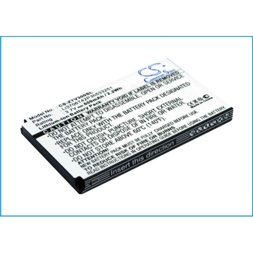 Mobiltelefonbatteri ZTE CS-ZTV300SL