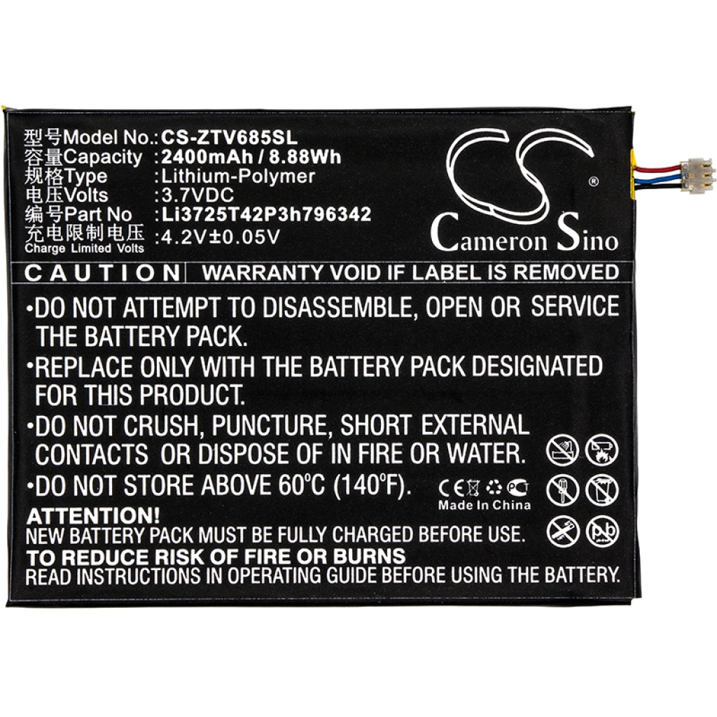 Mobiltelefonbatteri ZTE CS-ZTV685SL