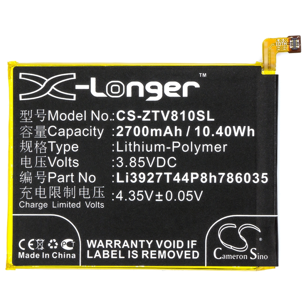 Mobiltelefonbatteri ZTE CS-ZTV810SL