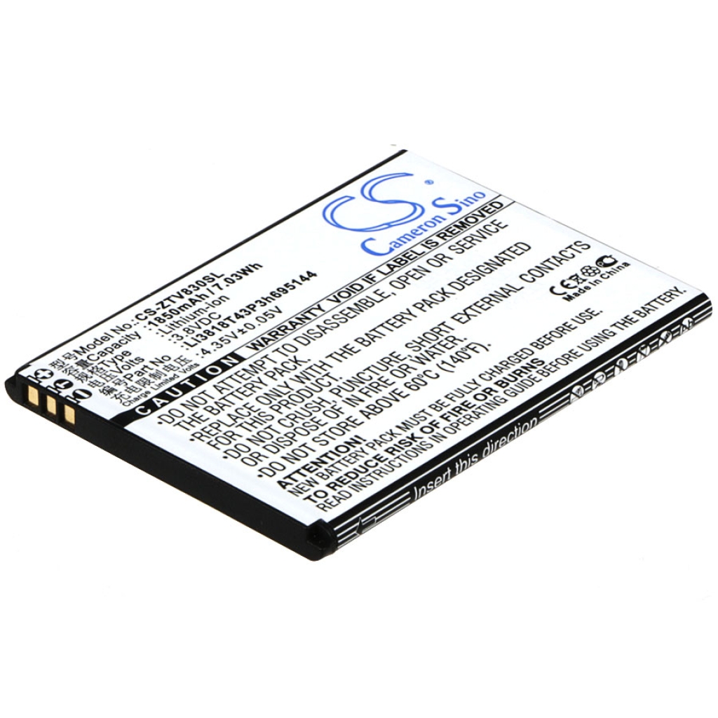Mobiltelefonbatteri ZTE CS-ZTV830SL