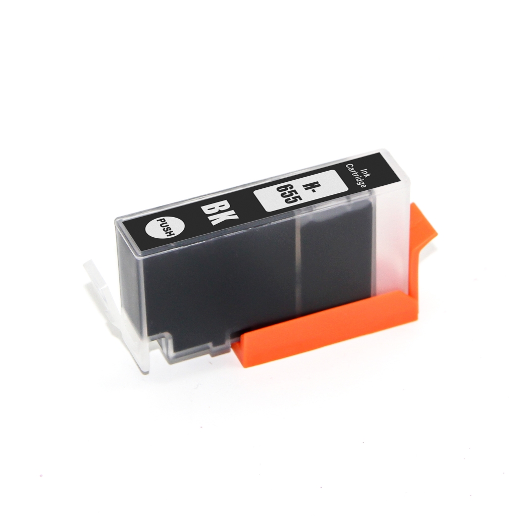 Compatible with HP 655BK / 24ml Ink Black (Ink cartridges)