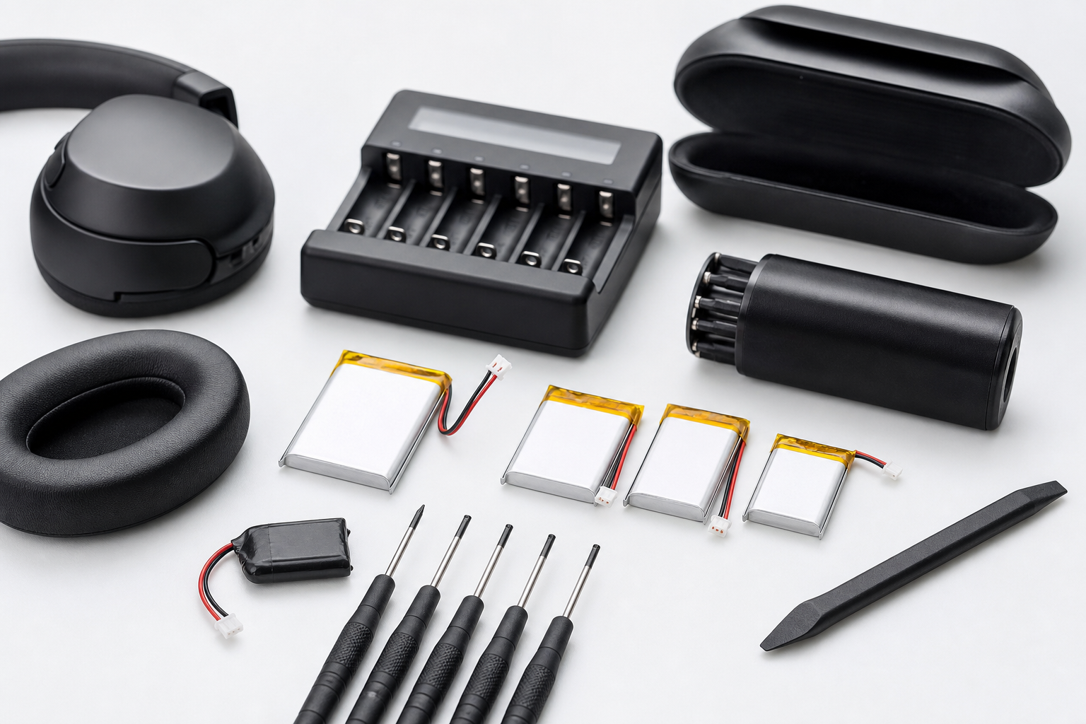 The Danish translation for the title "Jak si zlepšit výdrž sluchátek novými bateriemi" is "Sådan forbedres høretelefonernes batterilevetid med nye batterier".